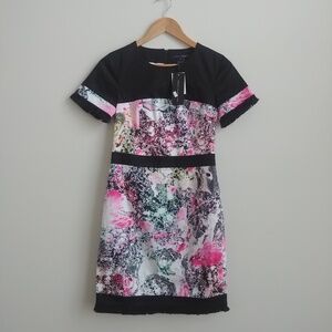 NEW WITH TAGS French Connection mini dress cotton fringe size 6